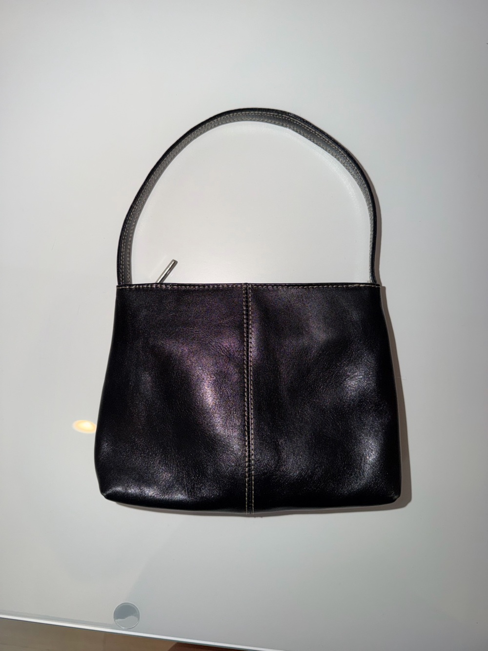 Kenneth Cole Black Leather Shoulder Bag